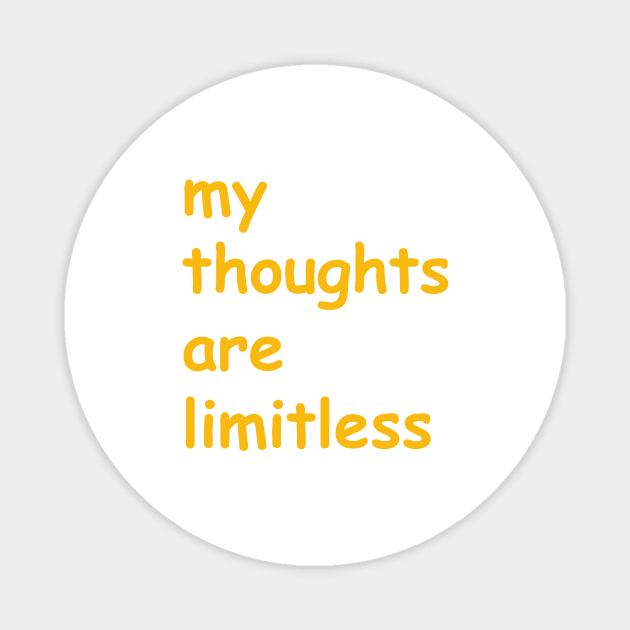 my thoughts are limitless Magnet by zaiimst_